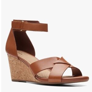 Clark’s “Margee” Stappy Wedge Sandals